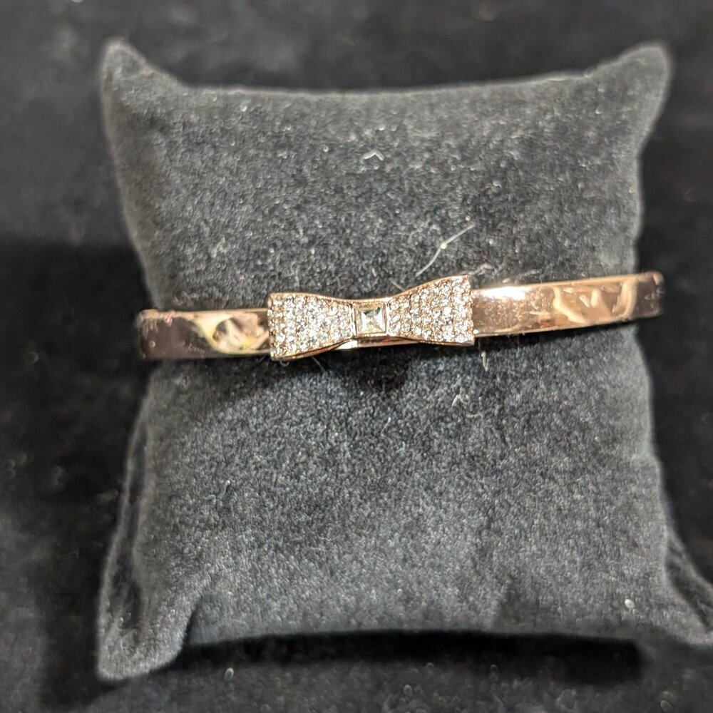 Kate Spade Pave Bangle “Ready Set Bow” NWOT